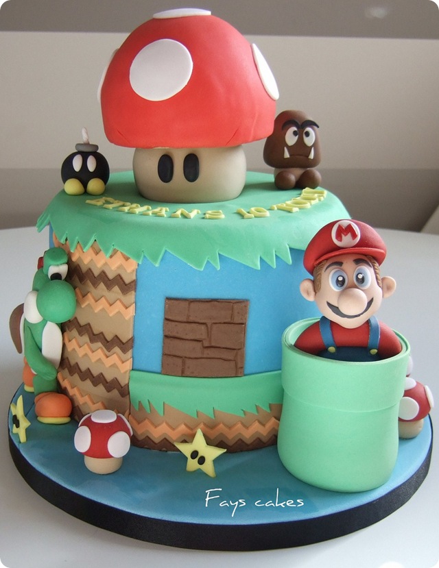 Gambar Kue Ulang - Mario Bros Gambar Kue Ulang - Mario Bros