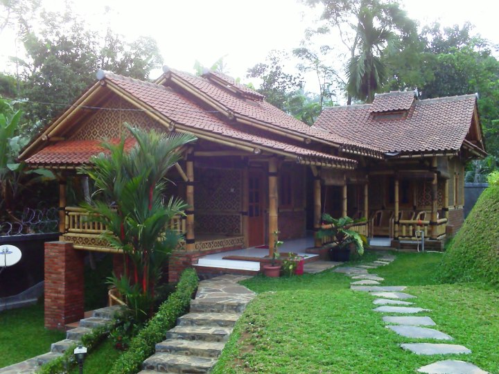  Gambar Rumah Dari Bahan Bambu Rumah Oliv