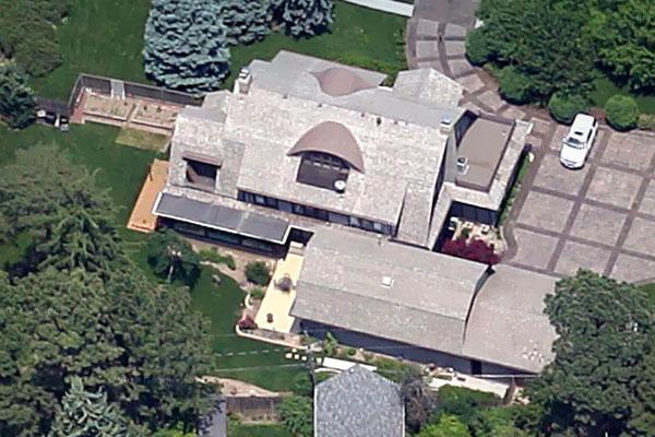 Rumah Warren Buffett tampak atas